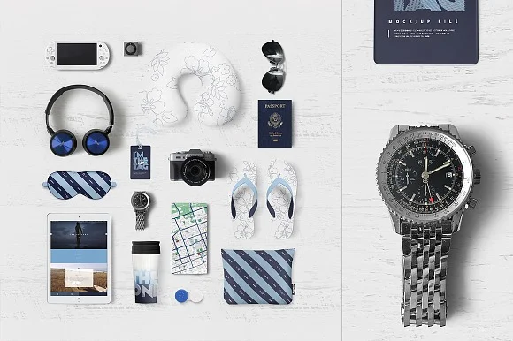 2 Travel Identity Mockup PSD