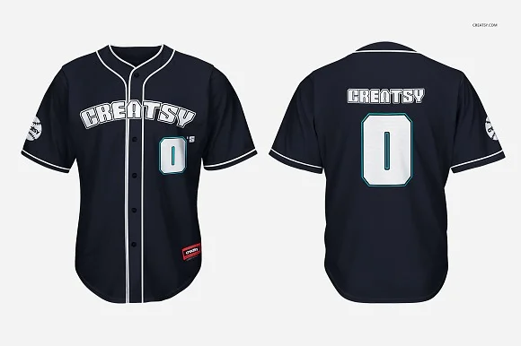 3 Baseball Jersey Mockup PSD