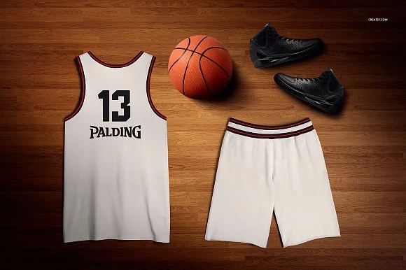 3 Basketball Uniform Mockup PSD