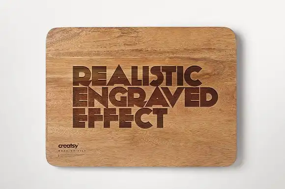 3 Engraved Wooden Board 1 Mockup