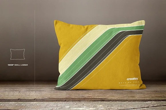 3 Pillow Many Sizes Mockup PSD