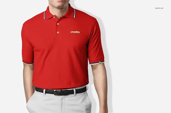 3 Polo Shirt Mockup PSD