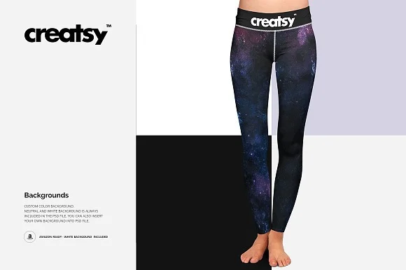 4 Leggings Mockup PSD