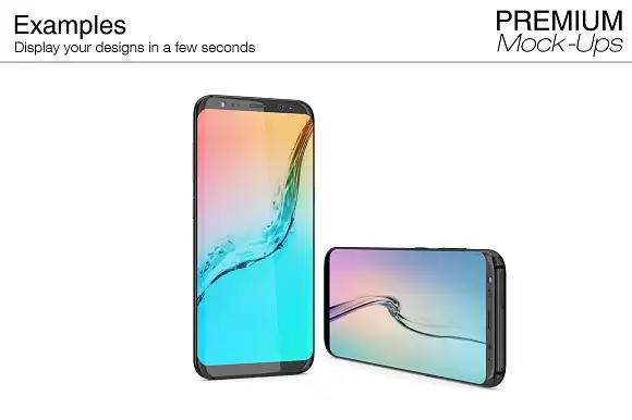 4 Samsung Galaxy S8 Mockup Pack