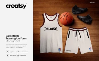 Basketball Uniform Mockup PSD