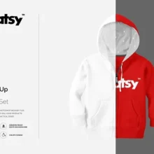 Kids Hoodie Mockup PSD