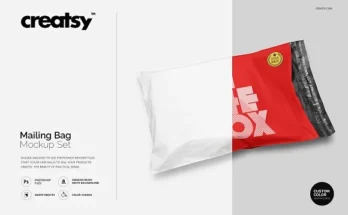 Mailing Bag Mockup PSD