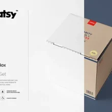 Mailing Box Mockup PSD