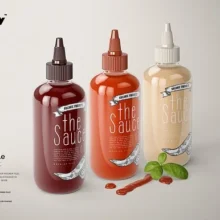 Sauce Bottle Mockup PSD