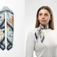 Silk Scarf Mockup PSD