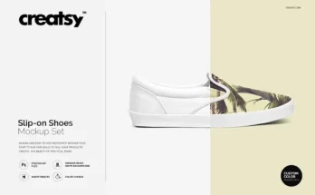 Slip On Shoes Mockup PSD