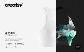 Sport Bra Mockup PSD