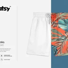 Swim Trunks Mockup PSD