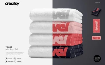 Towel Mockup PSD