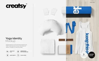 Yoga Identity Mockup PSD