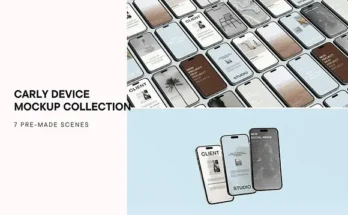 Carly iPhone Mockup Collection