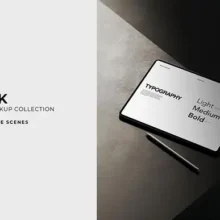 Dark iPad Mockup Collection
