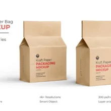 Kraft Paper Packaging Bag Mockup