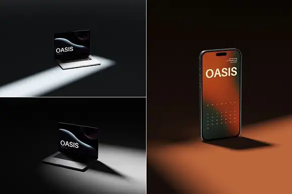 Oasis Multi Device Mockup Collection 3