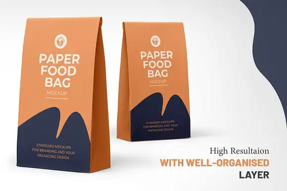 Paper Bag Packaging Mockup 2