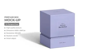 Perfume Box Packaging Mockup