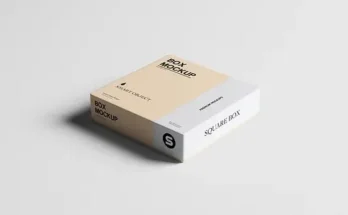 Square Box Mockup Set