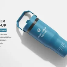 Travel Tumbler PSD Mockup