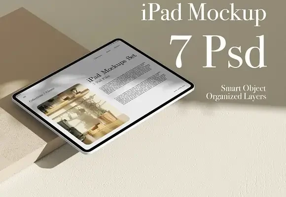 iPad Mockup 7 PSD