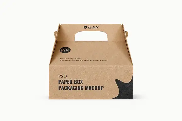 Food Cardboard Box Mockup 2