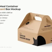 Food Cardboard Box Mockup