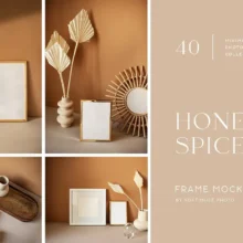 Honey Spice Minimalist Mockups