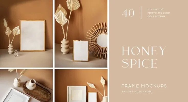 Honey Spice Minimalist Mockups