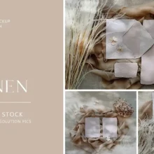 LINEN Neutral Stock Photos