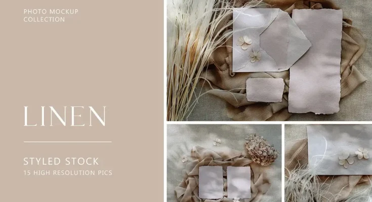 LINEN Neutral Stock Photos