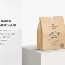 Paper Bag Packaging Mockup