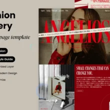 Angeliosa Fashion Gallery Landing Page