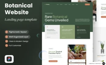 Botanig Botanical Landing Page