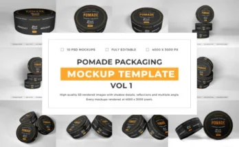 Pomade Packaging Mockup