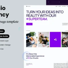 Yanto Studio Agency Landing Page