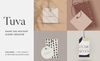 Tuva Hang Tag Mockup Scene Creator