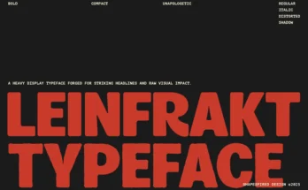 Leinfrakt - Heavy Display Sans