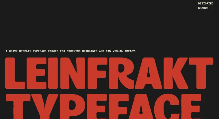 Leinfrakt - Heavy Display Sans