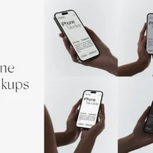 iPhone 14 Pro in Hand Mockups