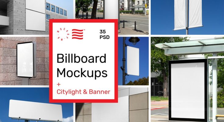 City Billboard Mockups & Banners