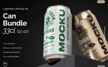 Can Bundle Mockups 33cl 12oz