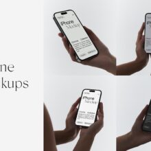 iPhone 14 Pro in Hand Mockups