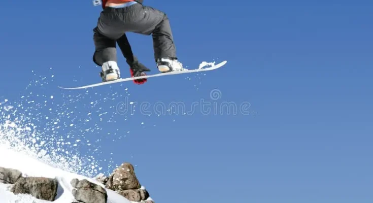 Snowboarders High Jump