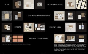 Emboss Deboss Branding Mockup Kit