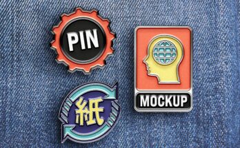 Enamel Pin Mockup