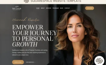 Squarespace Template Coach Website